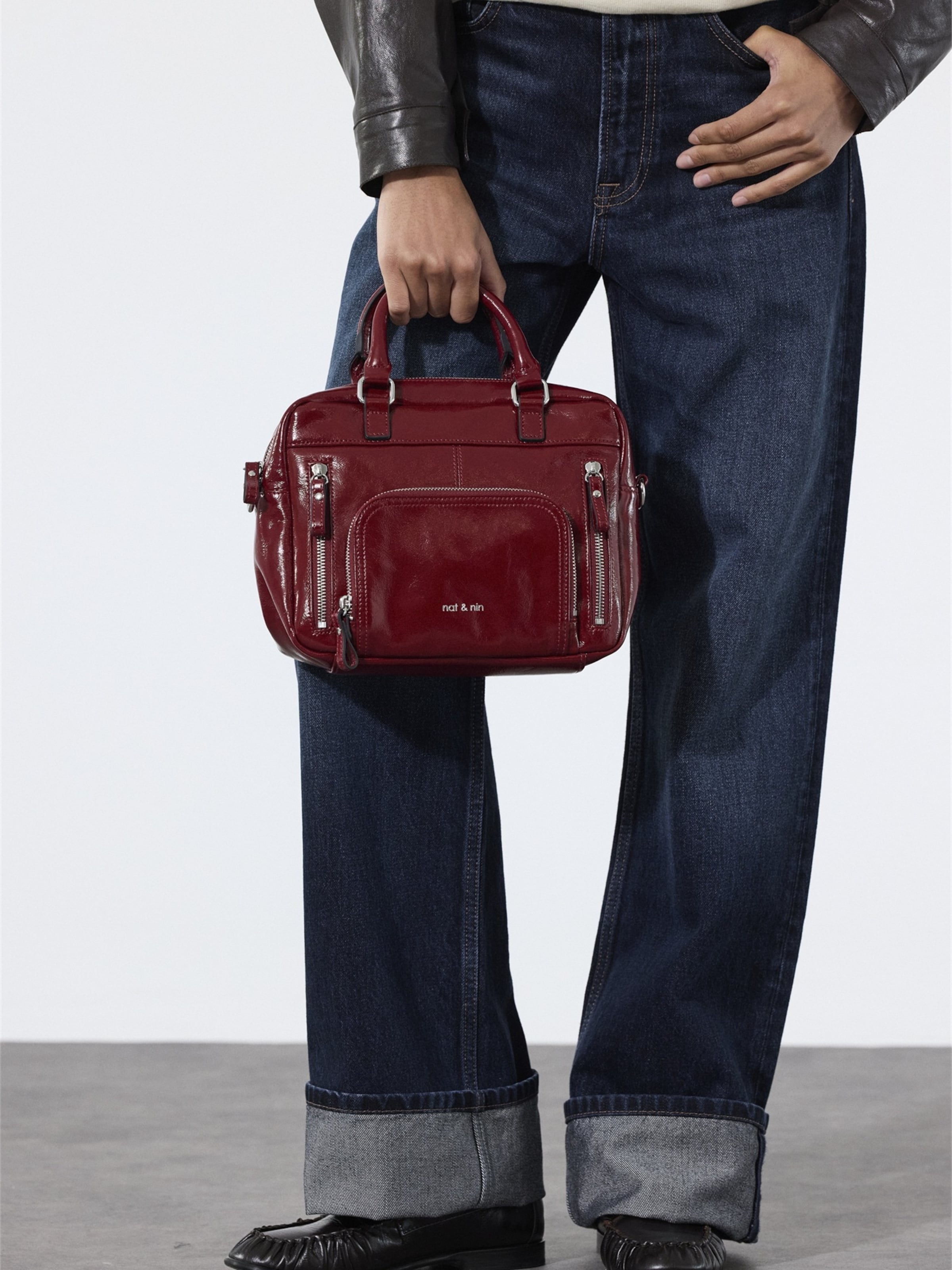 Nat&Nin Handbag 'Mini Macy' in Red