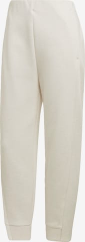 ADIDAS SPORTSWEAR Loose fit Workout Pants 'Mission Victory' in Beige: front