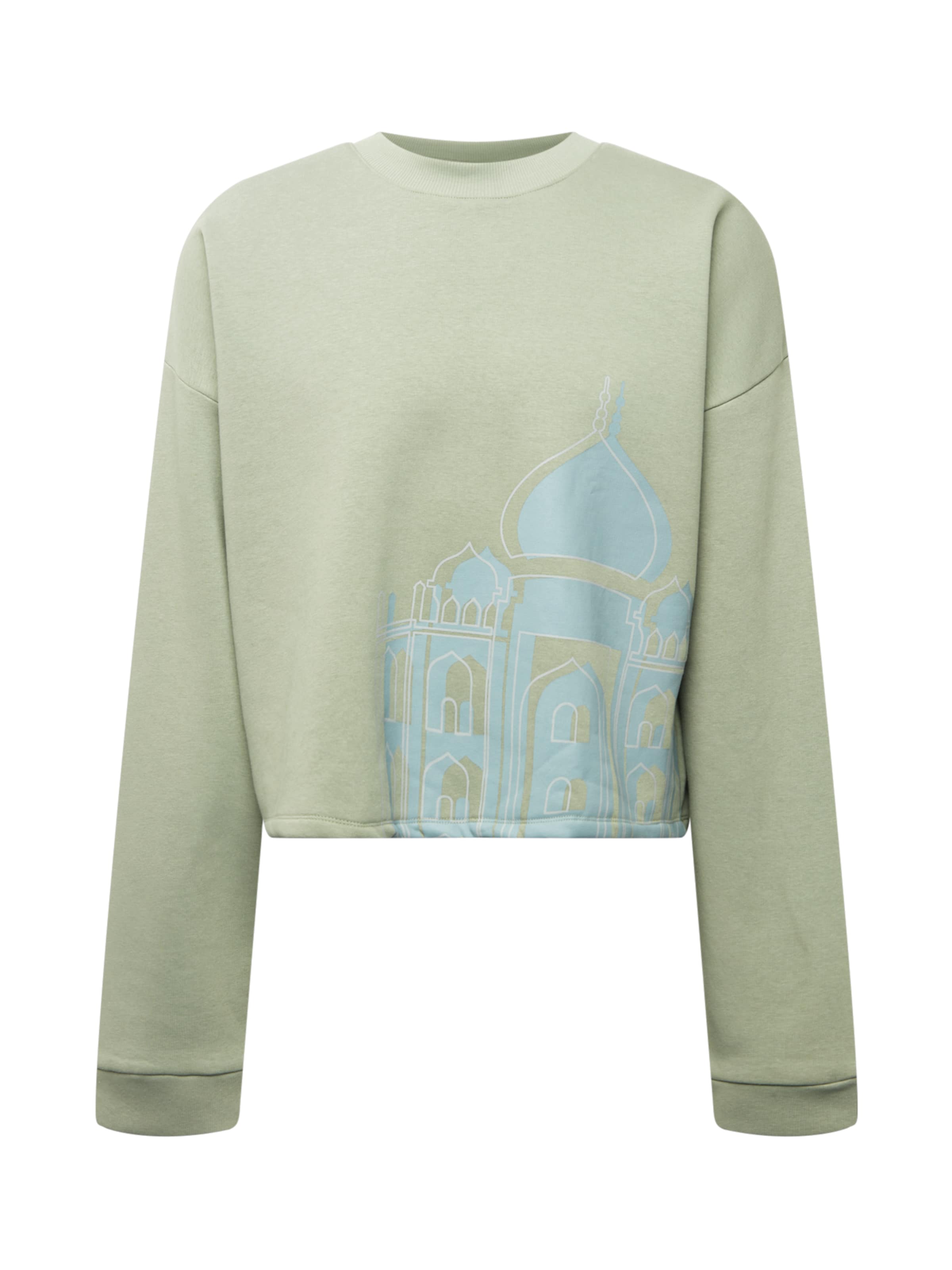 ABOUT YOU Limited Sweatshirt 'Mio' in Green: front