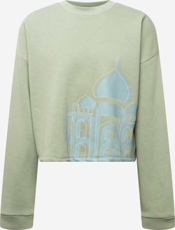 ABOUT YOU Limited Sweatshirt 'Mio' in Groen: voorkant