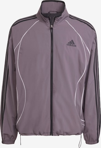 Veste mi-saison 'Teamgeist Adicolor Track' ADIDAS ORIGINALS en gris : devant
