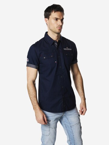 Coupe regular Chemise KOROSHI en bleu