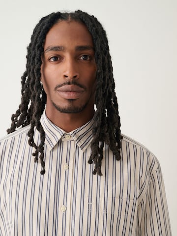 Next Regular fit Button Up Shirt in Beige