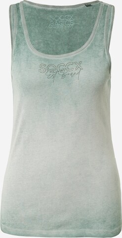 Soccx Top 'Tami' in Green: front