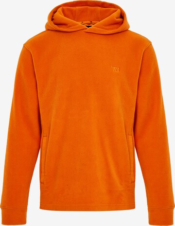 Threadbare Sweatshirt 'THB Fitness Fleece Hoody Ryan' in Orange: front