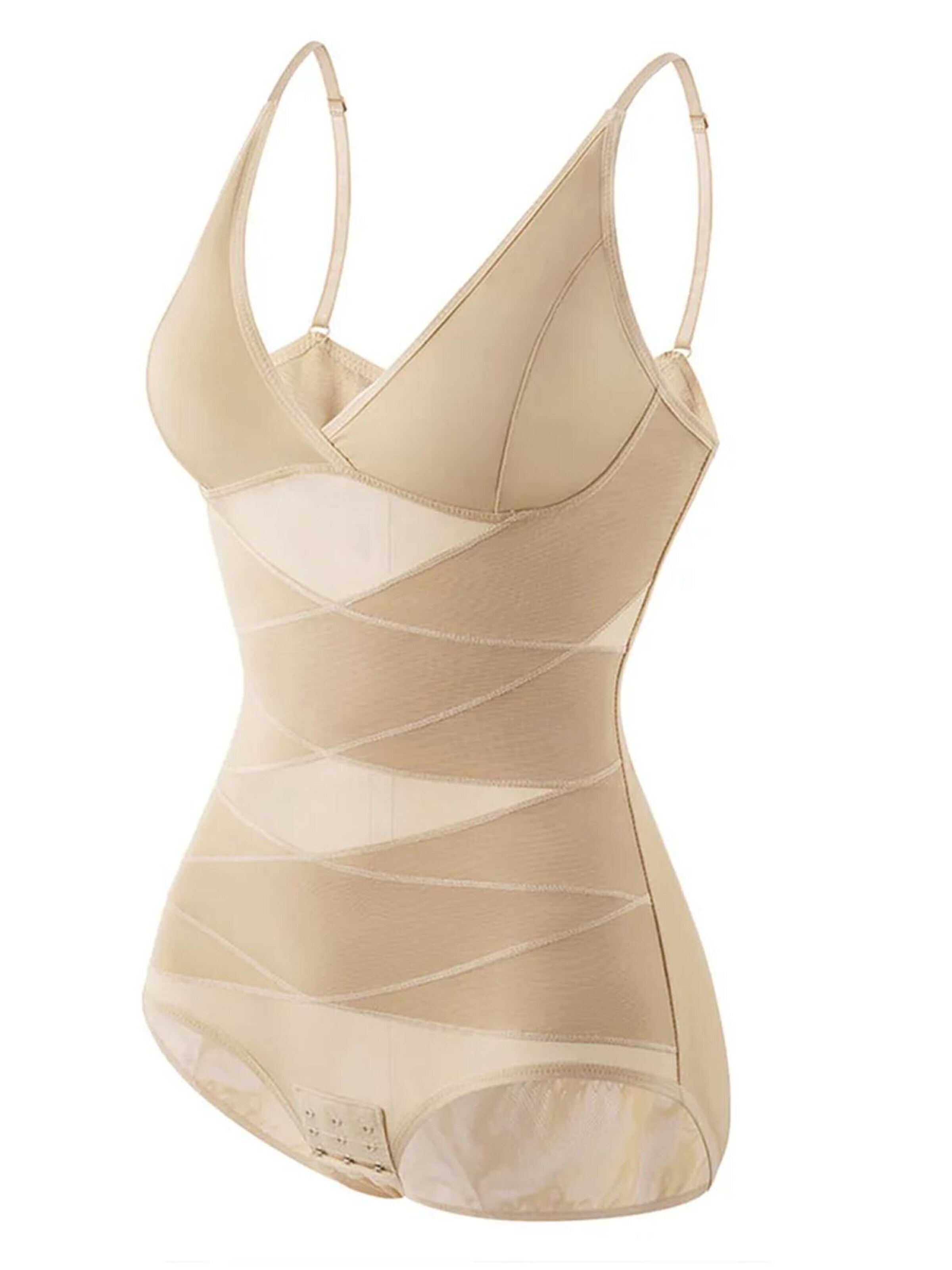 Shapetape Shapingbody 'Corrigerende bodysuit met verstelbare bandjes' in Beige