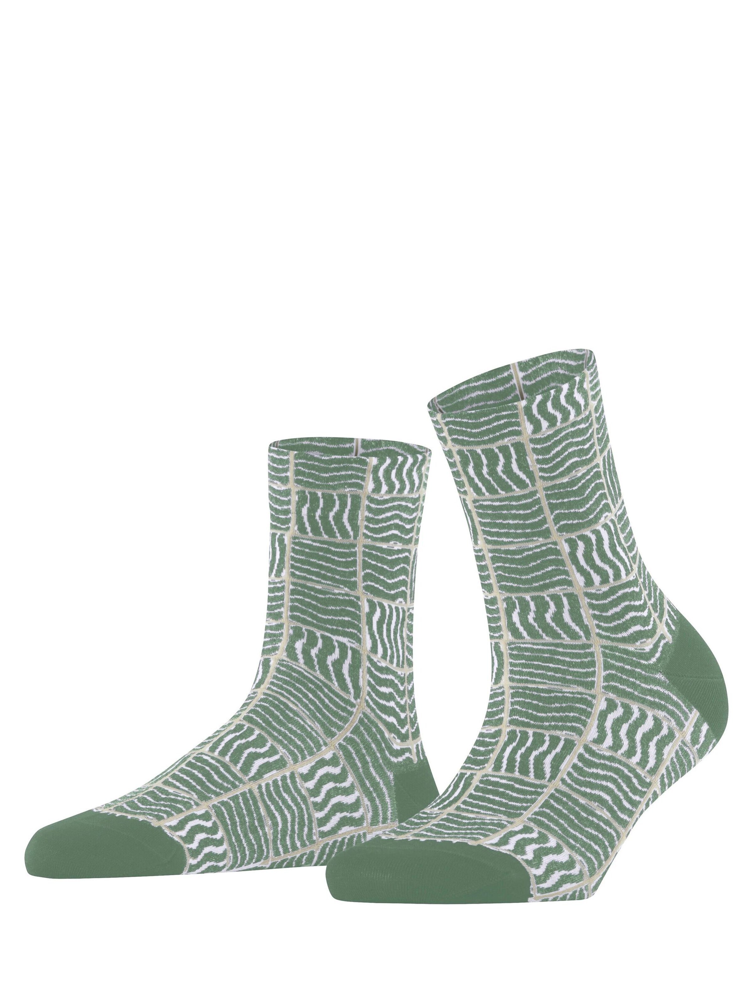 FALKE Socken 'Coast Tile'‌‌‌‌‌‌‌‌‌ in Grün: Vorderseite