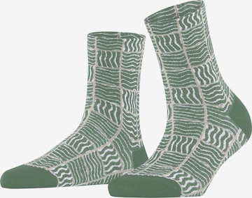 FALKE Socken 'Coast Tile' in Grün: Vorderseite