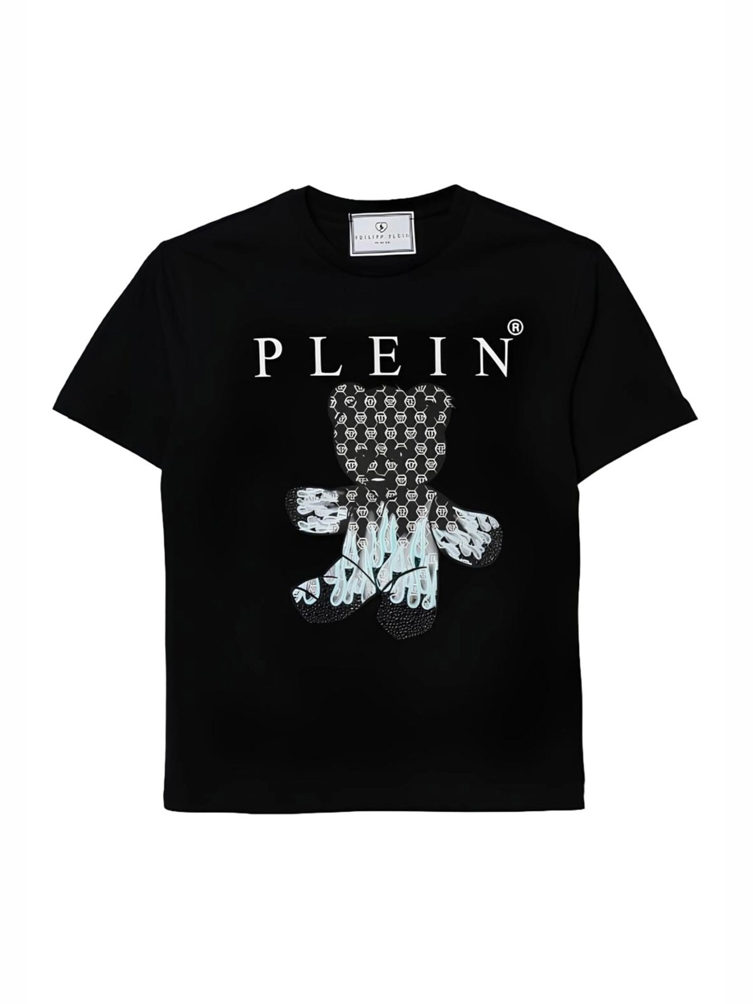 Philipp PleinMajica 'T-shirt nera per bambino' - crna boja: prednji dio