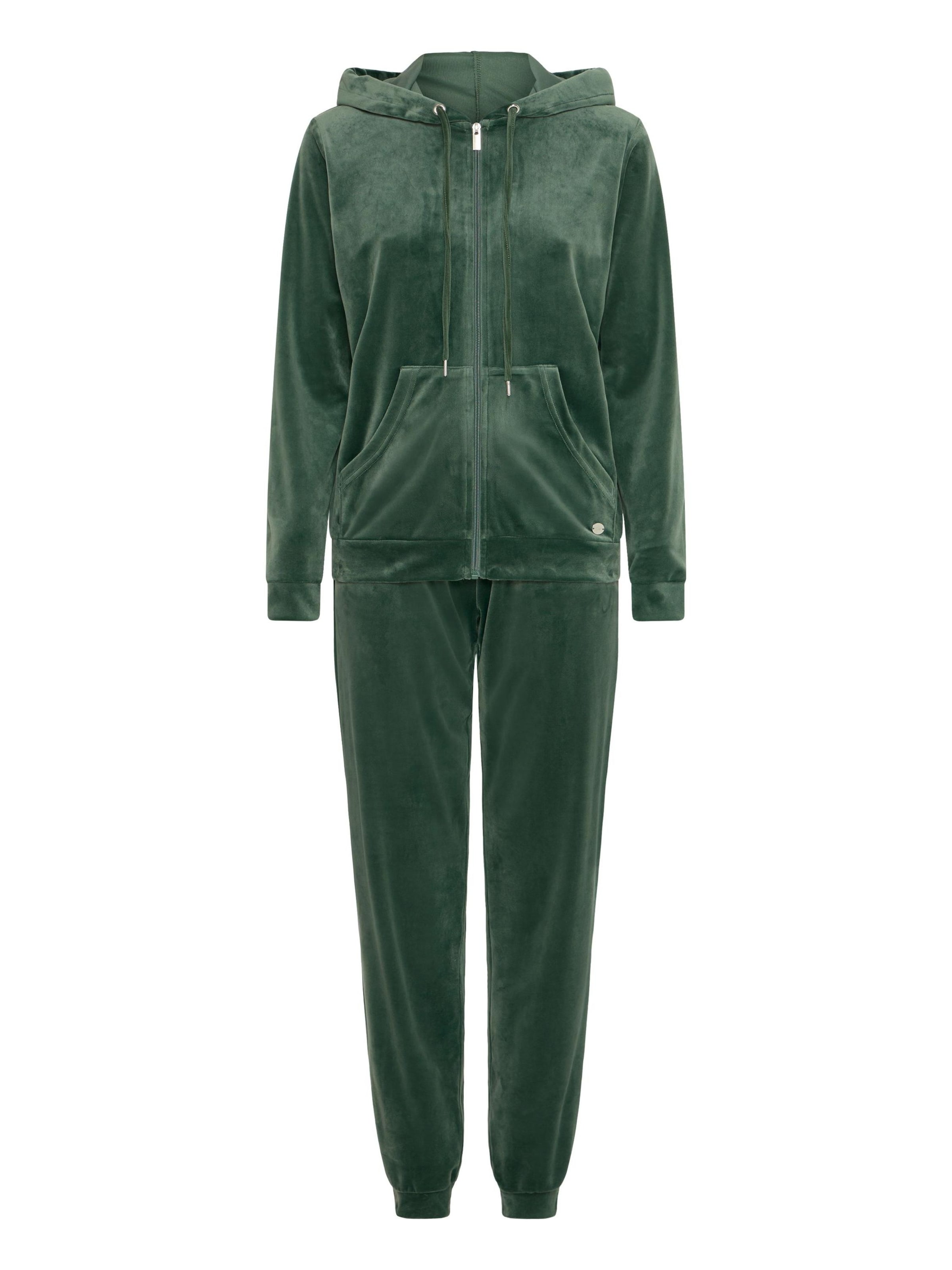 Oxmo Hausanzug in Grün: Vorderseite