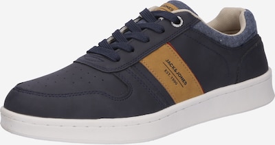 JACK & JONES Sneakers laag 'DANG' in de kleur Navy / Donkerblauw / Cognac / Karmijnrood, Productweergave