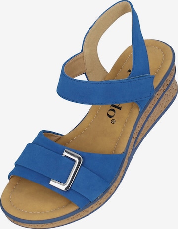 Palado Sandalen met riem 'Vemlu' in Blauw: voorkant