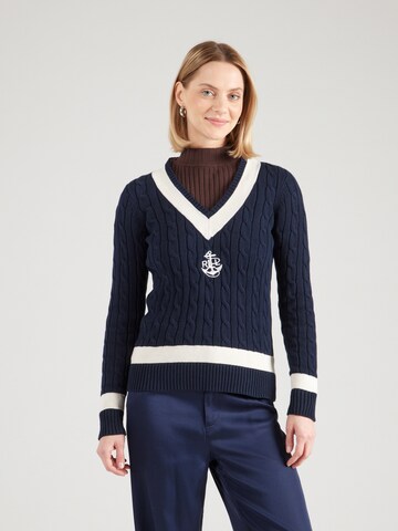 Pull-over 'Meren' Lauren Ralph Lauren en bleu : devant