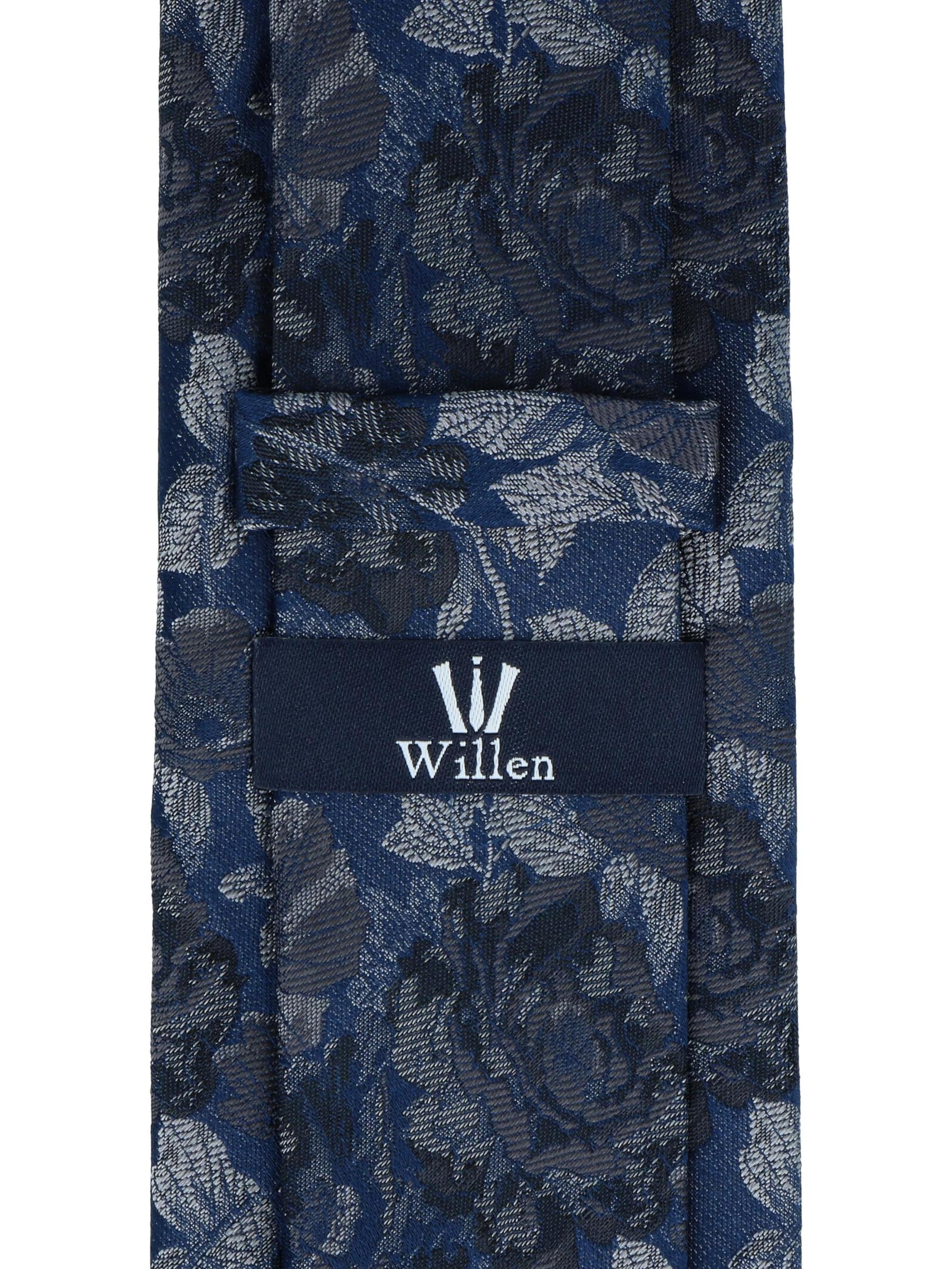 WILLEN Krawatte 'Millefleur'‌‌‌‌‌‌‌‌‌‌ in Grau