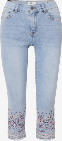 mėlyna KOROSHI Prigludęs Džinsai: priekis