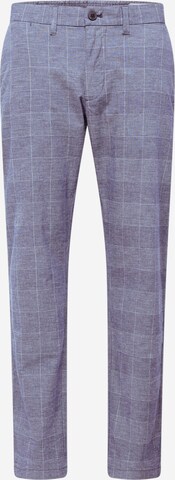 s.Oliver - Regular Calças chino em azul: frente