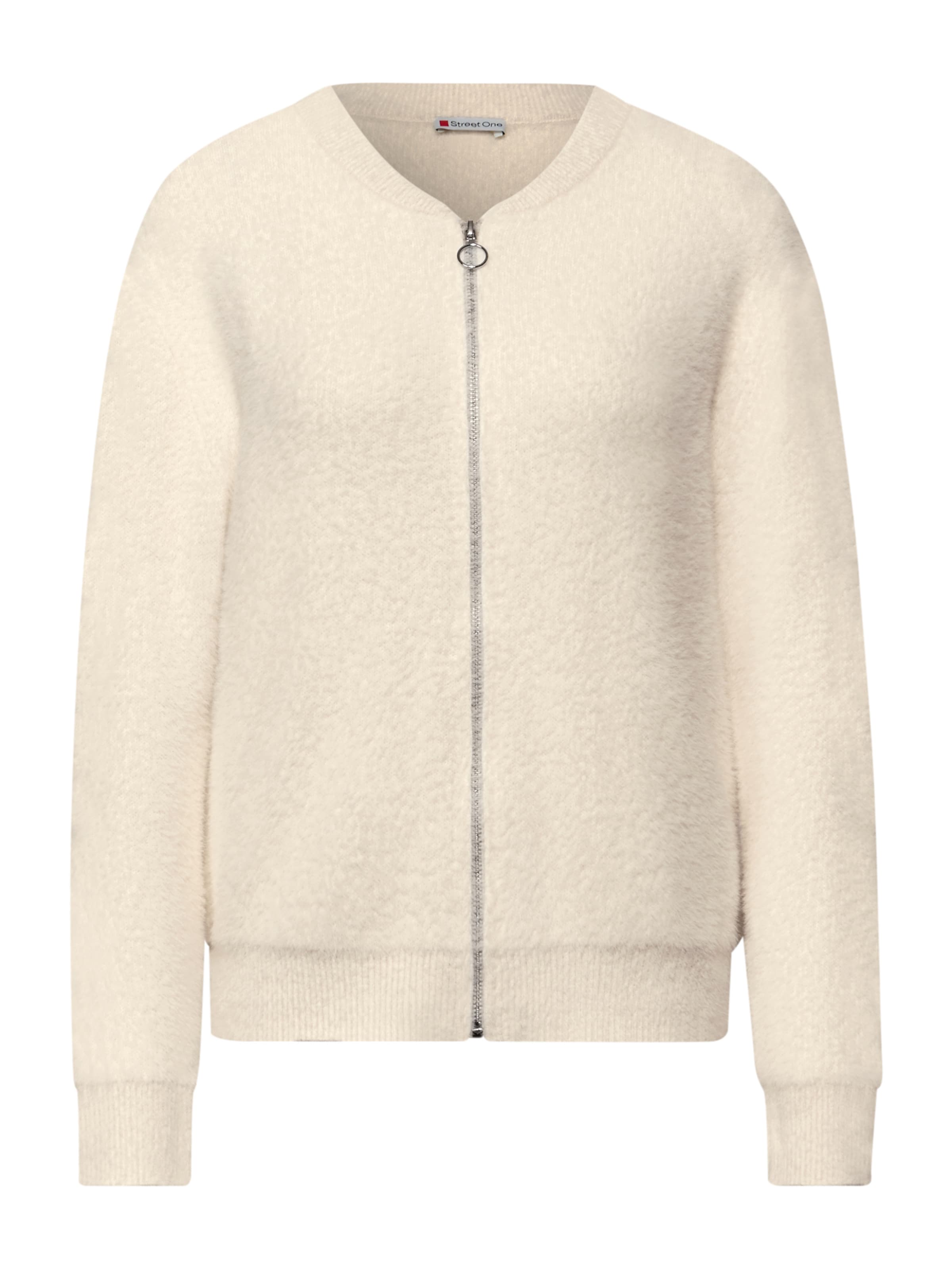 STREET ONE Knit cardigan in Beige: front