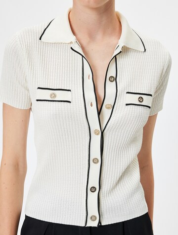 Koton Knit Cardigan in White