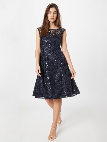 Adrianna Papell Cocktail Dress in Blue: front