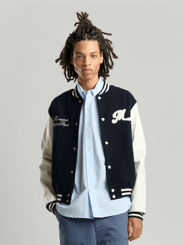 Mansour Übergangsjacke 'College Varsity Jacket' in Blau: Vorderseite