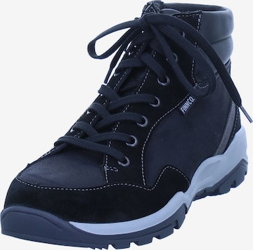 Finn Comfort Lace-Up Ankle Boots 'Temuco' in Black: front