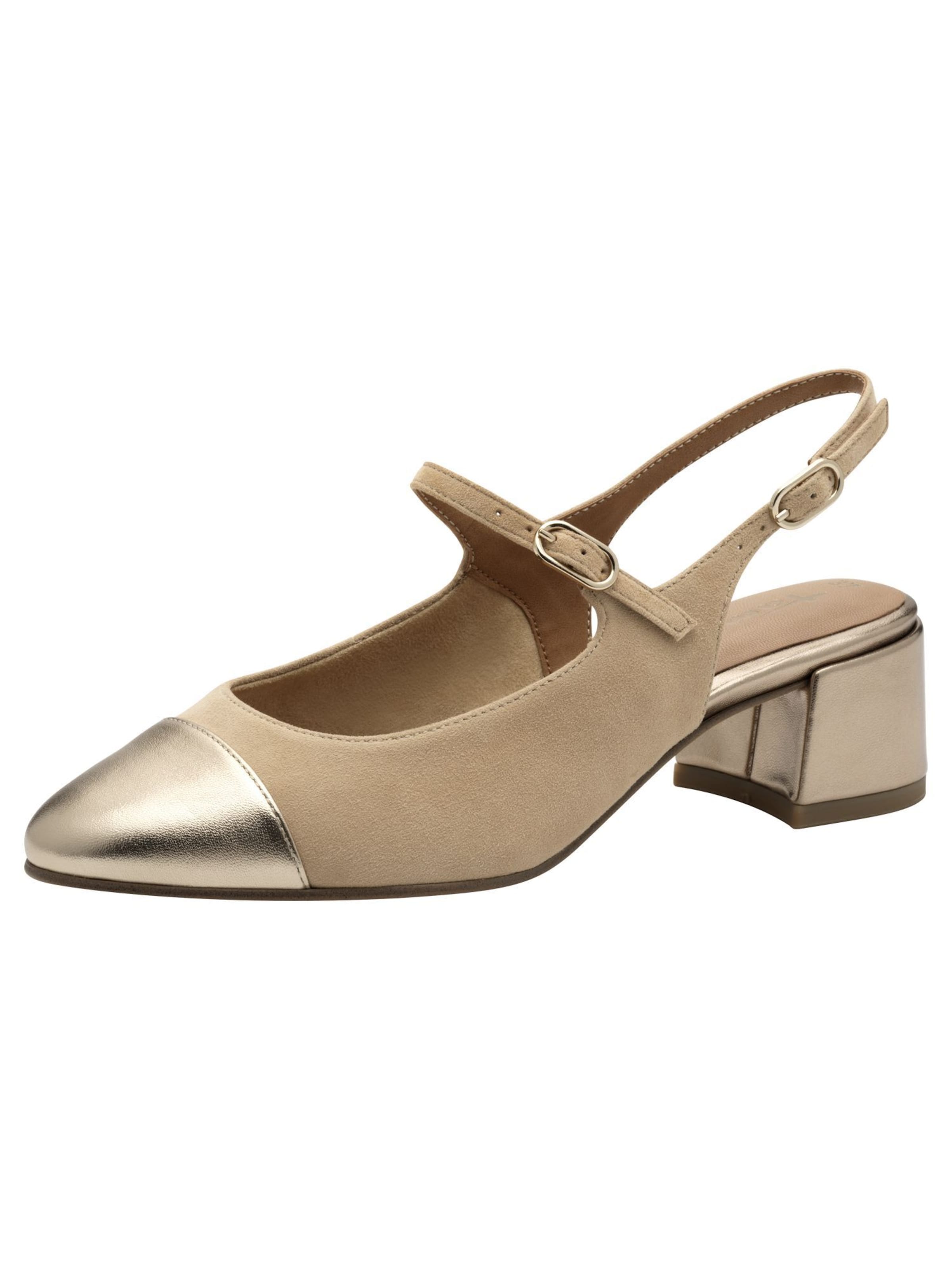 Tamaris Slingback pumps in Brown: front