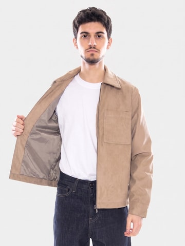 Only & Sons Kurtka przejściowa 'Rick Faux Suede Jacket OTW' w kolorze beżowy