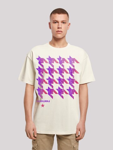 T-Shirt F4NT4STIC en beige : devant