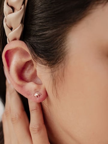 Hey Happiness - Pendientes 'Dino Joy' en oro