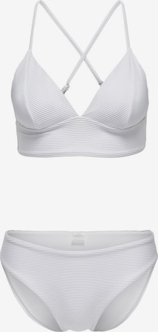 ONLY Triangel Bikini i hvid: forside