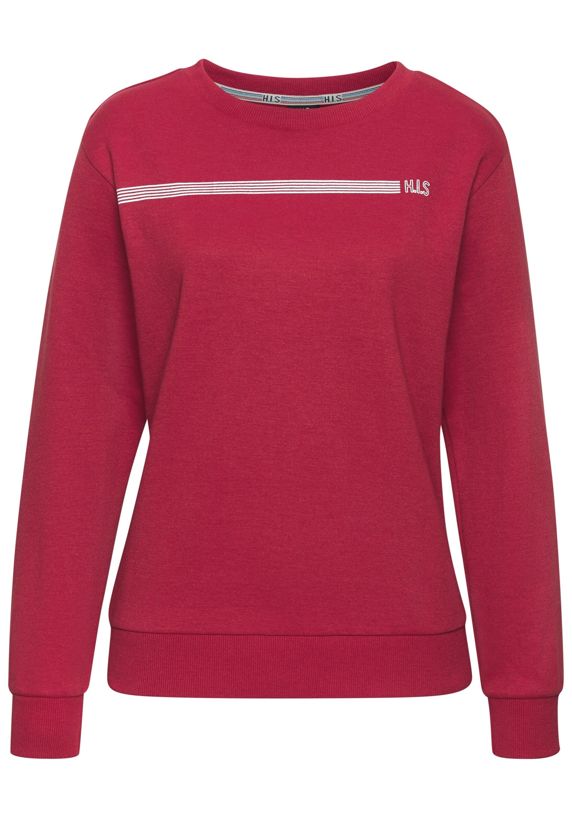 H.I.S Mikina – červená: přední strana