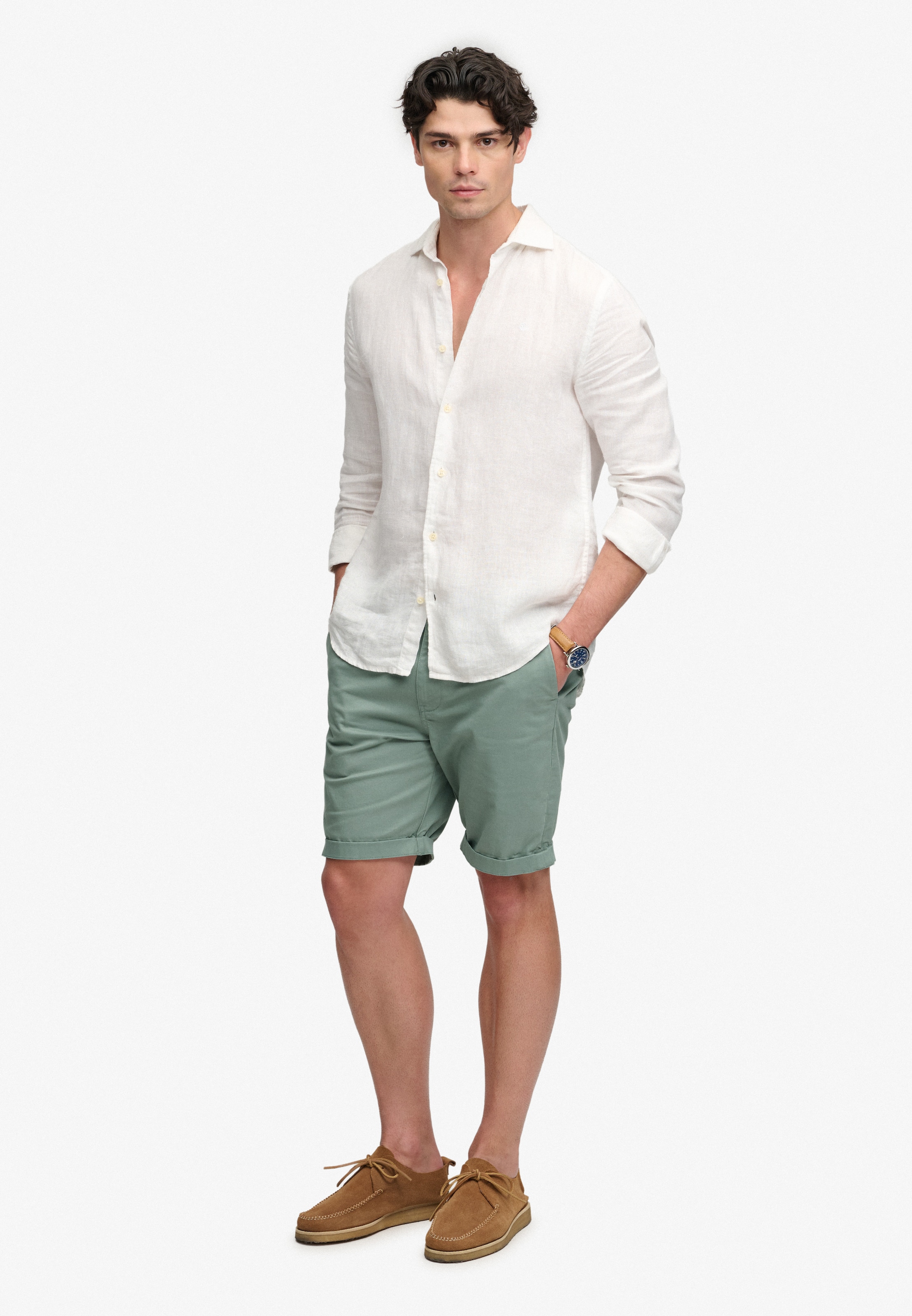Superdry & Co Slimfit Chino in Groen