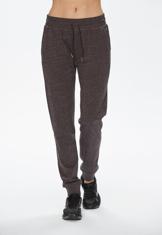 Athlecia Regular Workout Pants 'Chestine' in Grey: front