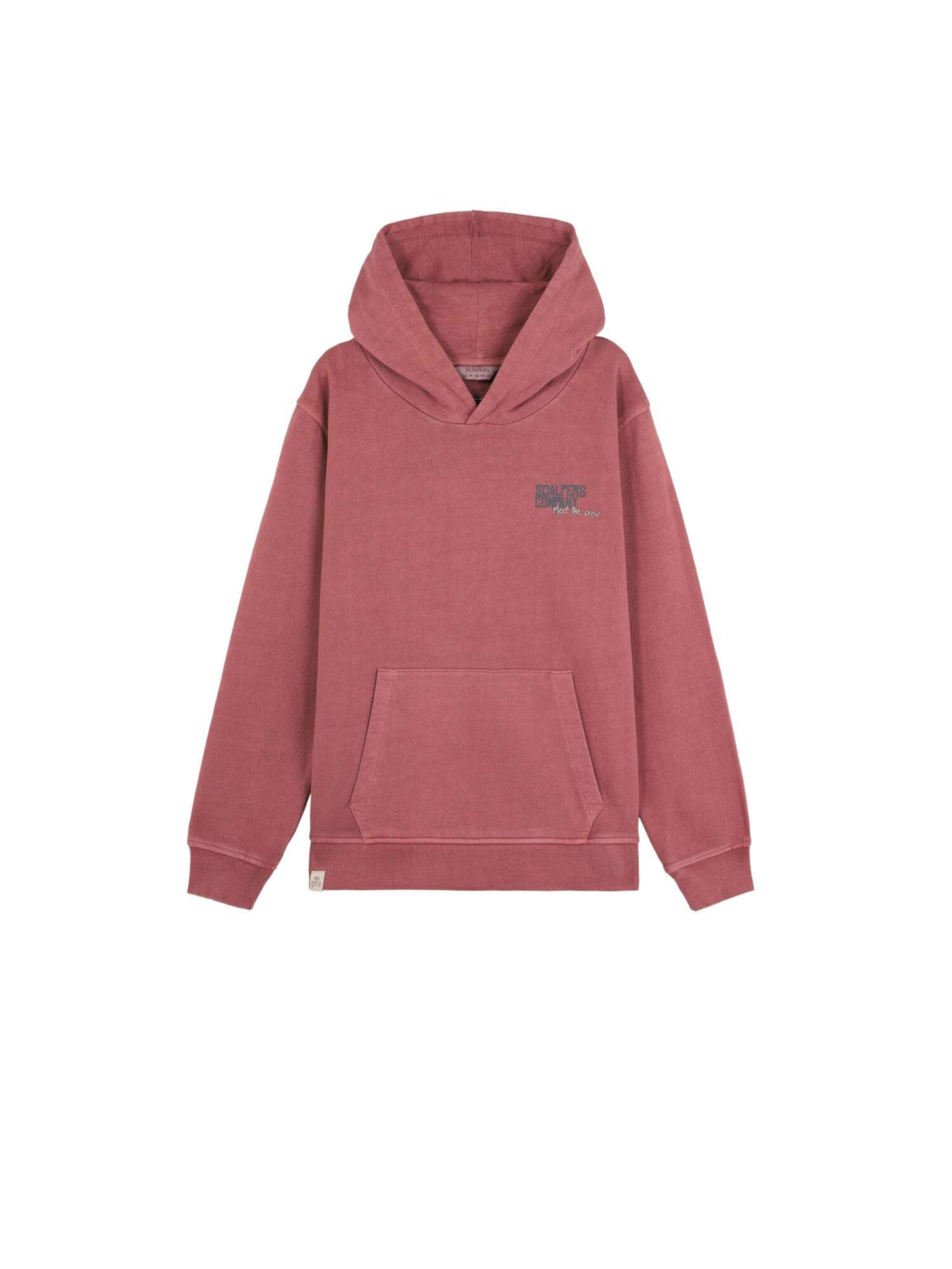 Scalpers Collegepaita 'Typeskull' värissä punainen: etupuoli