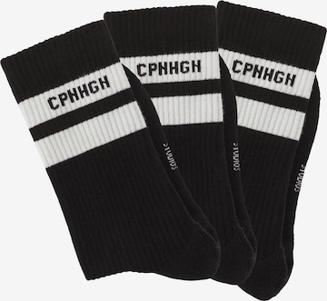 Copenhagen Studios Sportsocken in Schwarz: Vorderseite