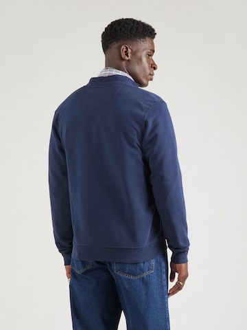WRANGLER Sweatjacka 'FUNNEL' i blå