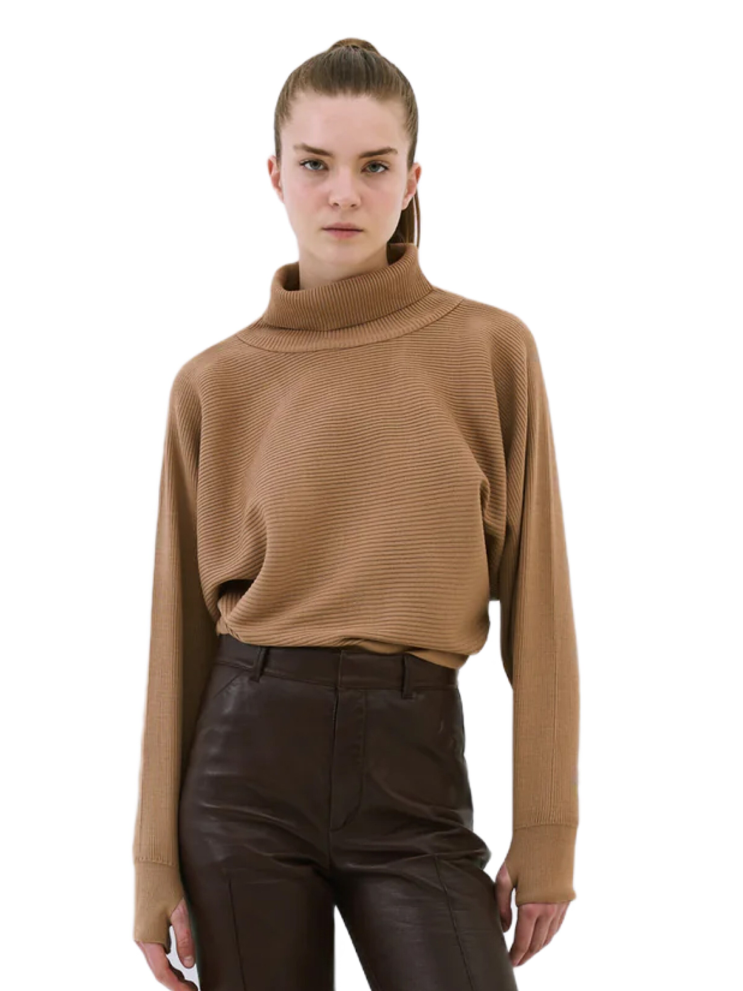 No Matter What Pullover in Beige: Vorderseite