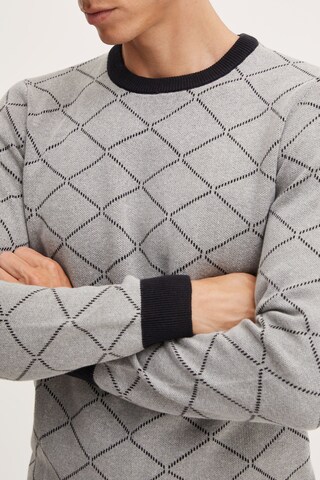 BLEND - Jersey 'Nison' en gris