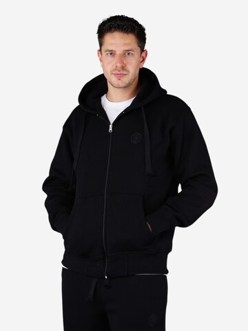 Picaldi Zip-Up Hoodie 'Hustle' in Black