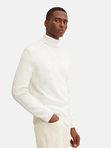 TOM TAILOR Sweater in White