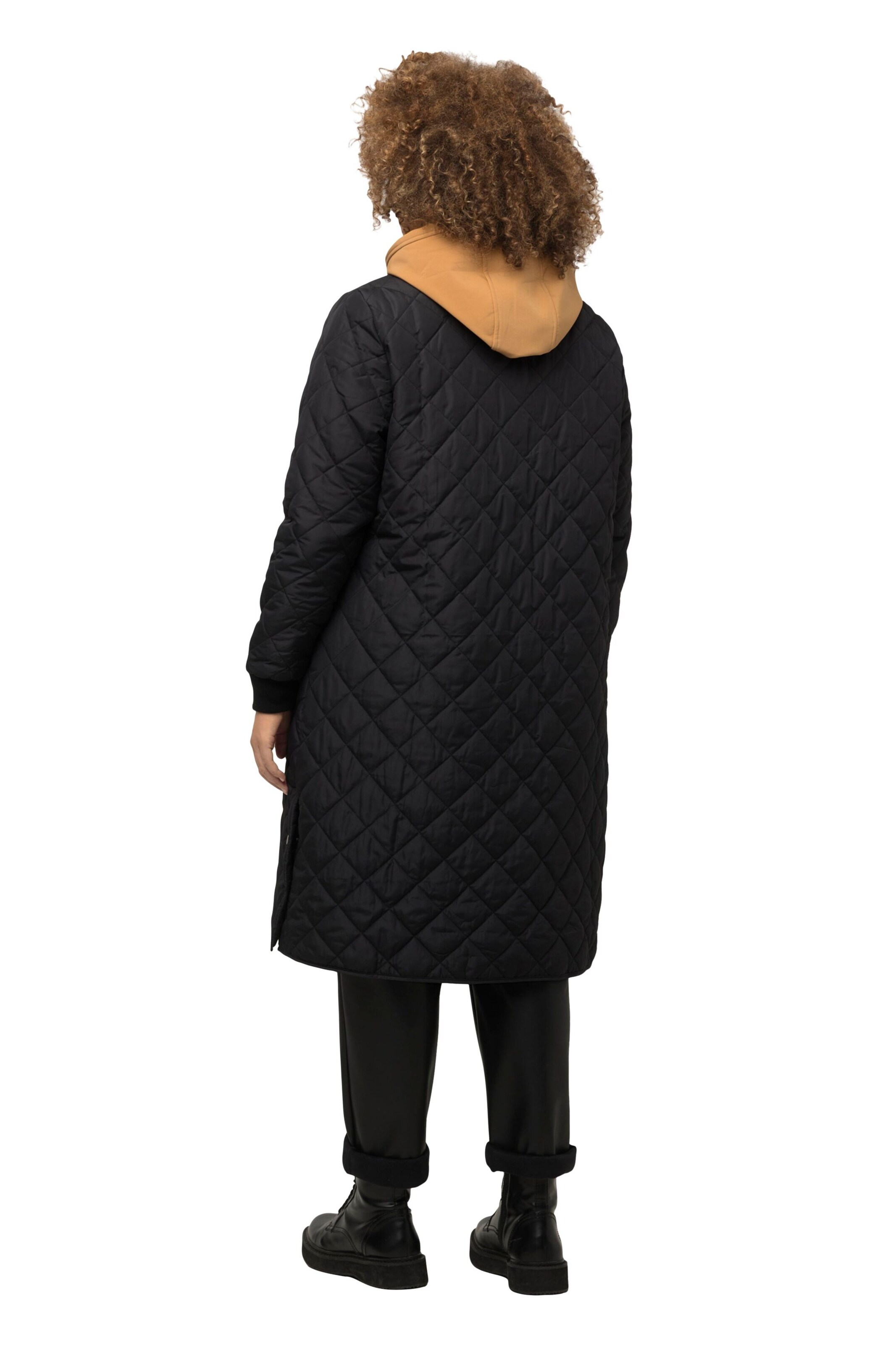 Ulla Popken Mantel in Schwarz