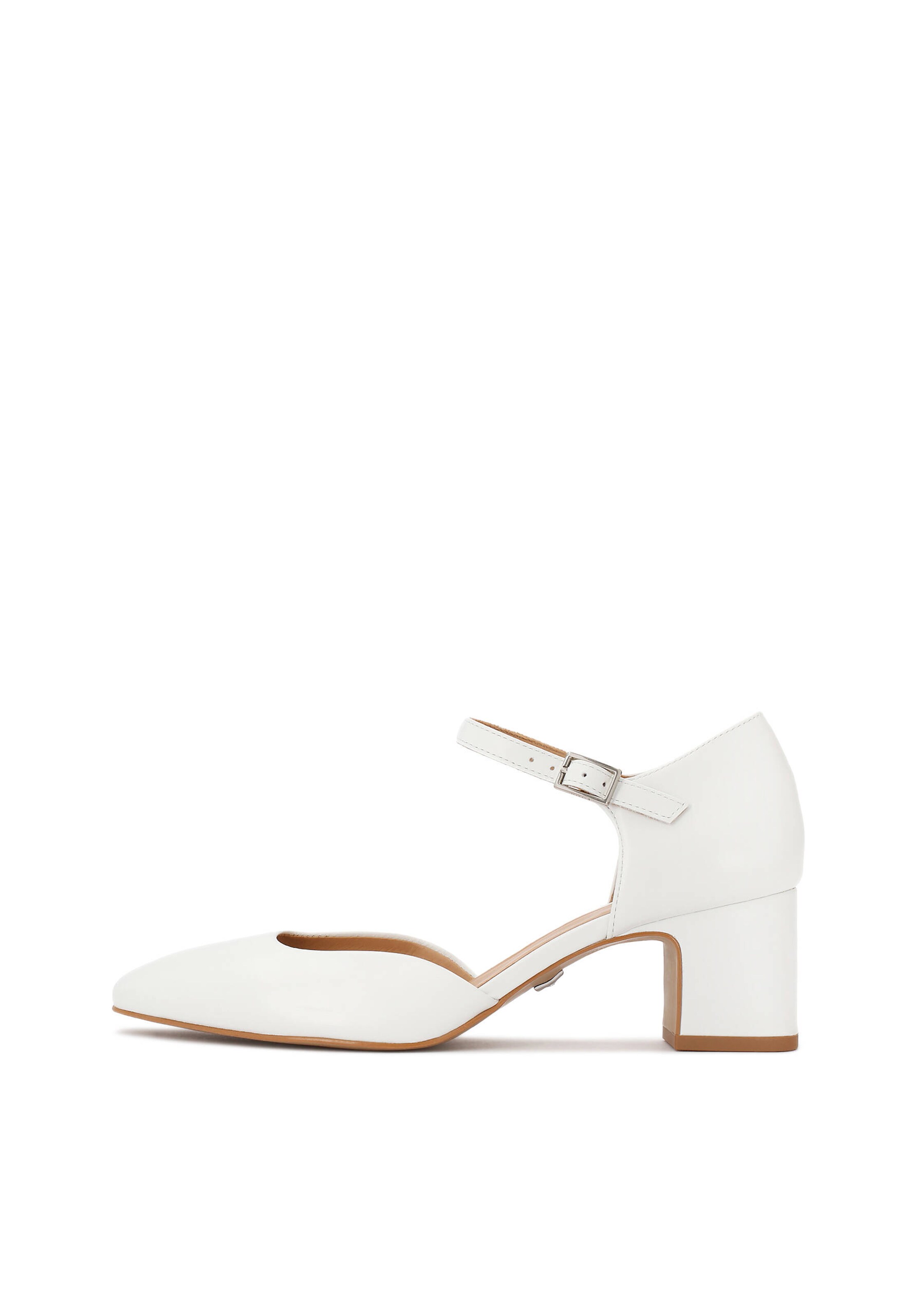 Kazar - Sapatos de salto em branco: frente