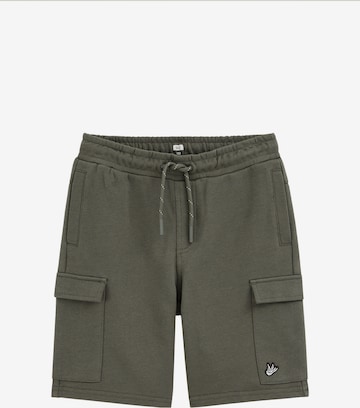 WE Fashion Regular Housut värissä vihreä: etupuoli