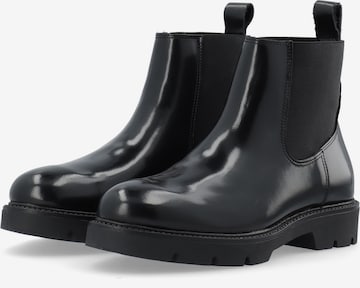 Chelsea Boots Bianco en noir : devant