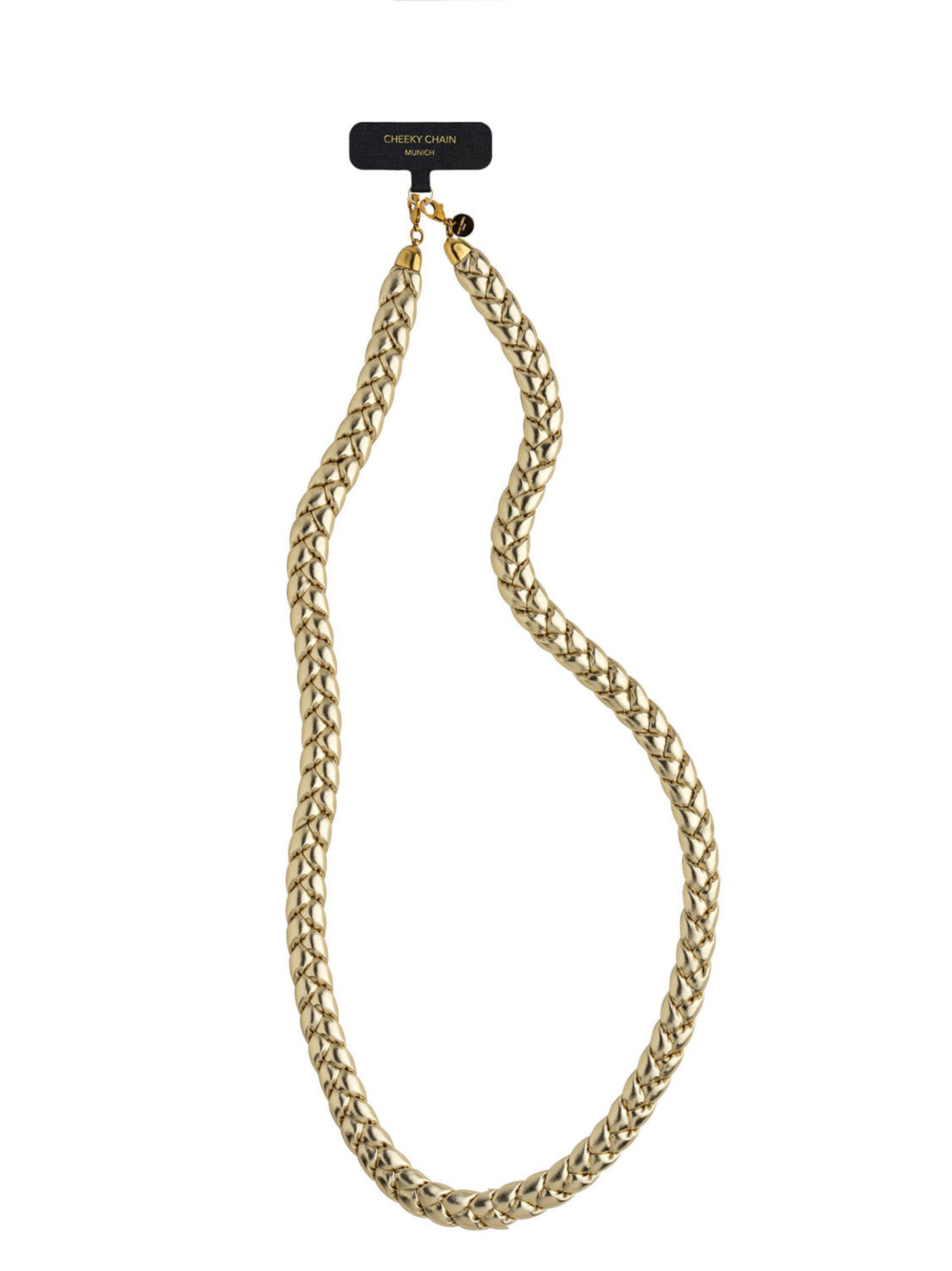 Protection pour Smartphone 'Heidi' Cheeky Chain Munich en or : devant