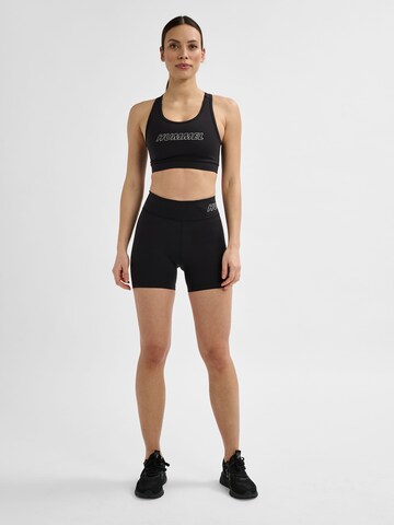 Hummel Skinny Sportbroek 'Fundamental' in Zwart: voorkant