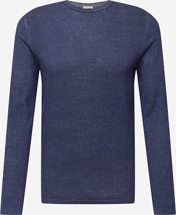 OLYMP Пуловер в синьо: отпред