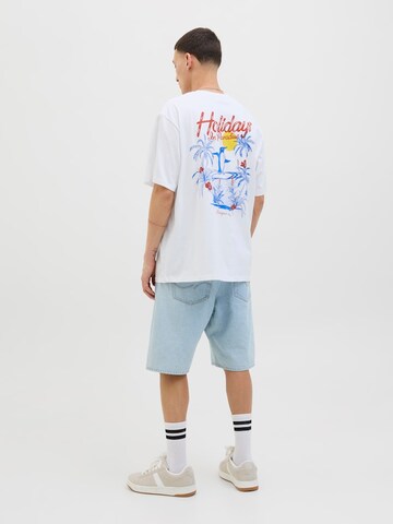 JACK & JONES Футболка 'JORWOWIE' в Белый: спереди