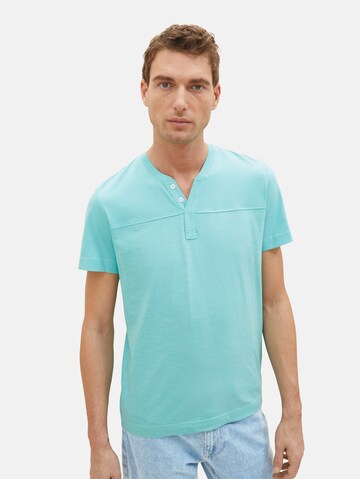 TOM TAILOR Тениска 'Serafino' в синьо: отпред
