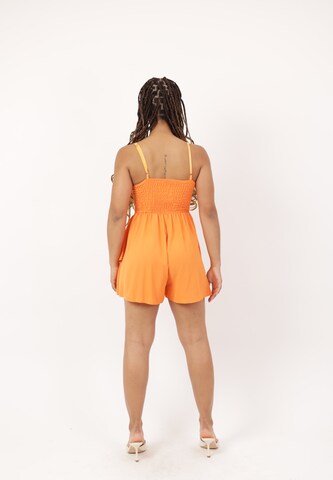 Tuta jumpsuit di Elara in arancione